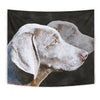 Weimaraner Dog Watercolor Art Print Tapestry