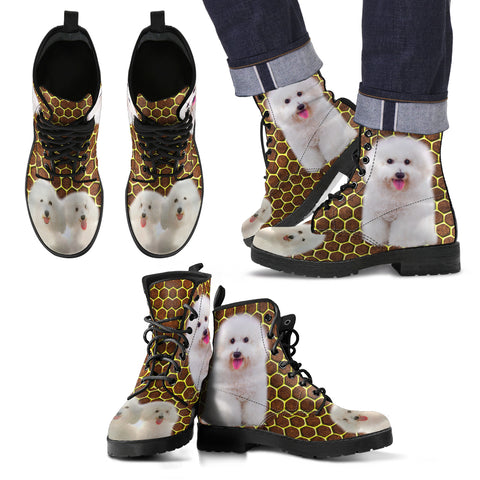 Bichon Frise Print Boots For Men