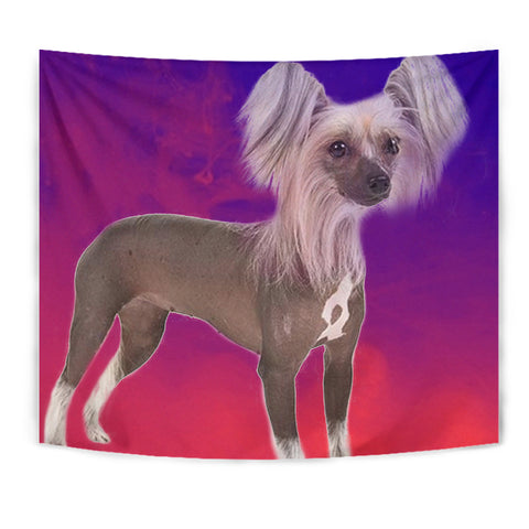 Chinese Crested Dog Print Tapestry