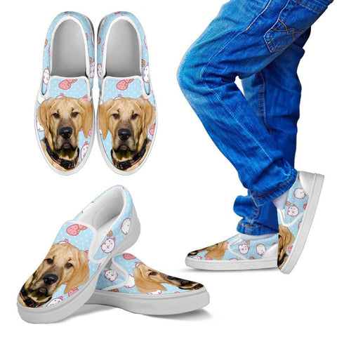 Broholmer Dog Print Slip Ons For KidsExpress Shipping