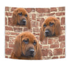 Redbone Coonhound Print Tapestry