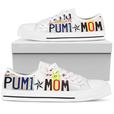 Lovely Pumi Mom Print Low Top Canvas Shoes For Women