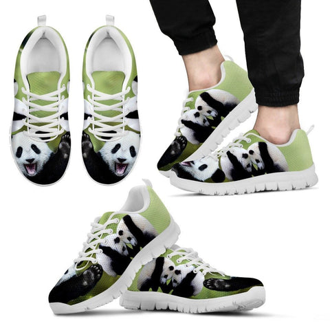 Lovely Panda Printed Running Shoes For Men Limited Edition