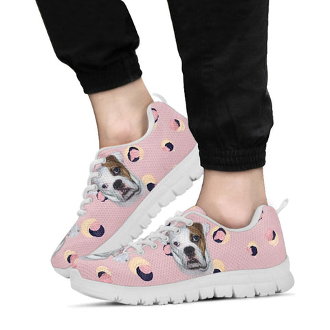 Cute Valley Bulldog Print Sneakers