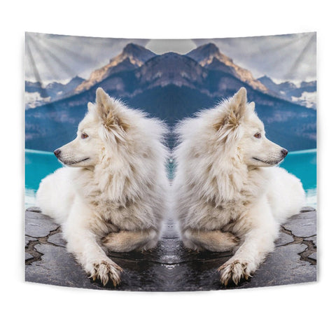 Amazing Samoyed Dog Print Tapestry