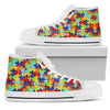 Autism Symbol High Top Canvas Shoes For Women