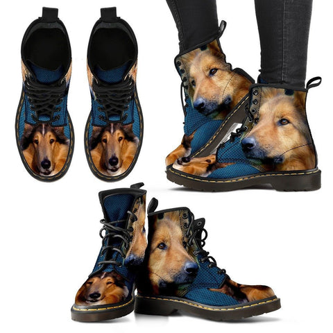 Rough Collie Print Boots For WomenExpress Shipping