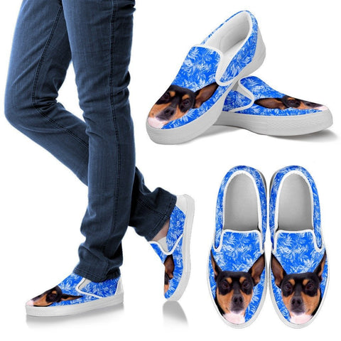 Toy Fox Terrier Dog Print Slip Ons For WomenExpress Shipping