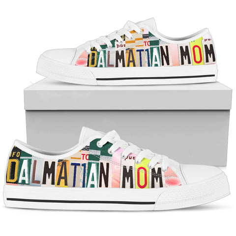 Lovely Dalmatian Mom Print Low Top Canvas Shoes For Women