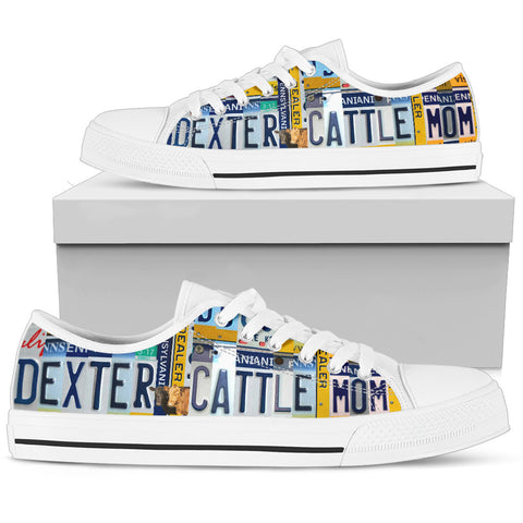 Dexter Cattle Mom Print Low Top Canvas Shoes for Women