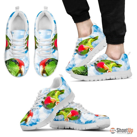 Amazon Red Headed Parrot Print Running Shoes For Men Limited Edition