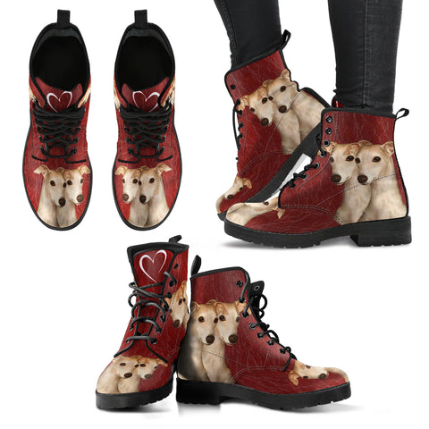 Valentine's Day SpecialWhippet Dog Print Boots For Women