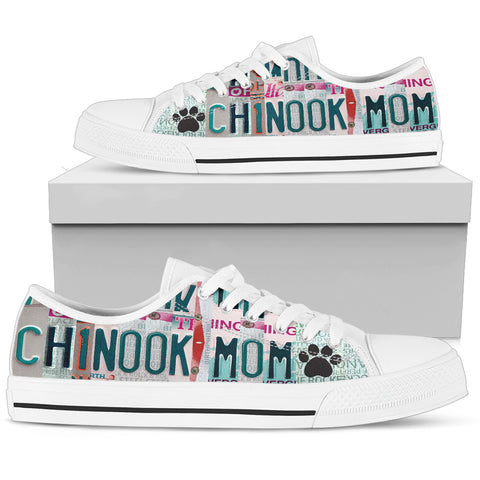 Lovely Chinook Mom Print Low Top Canvas Shoes For Women