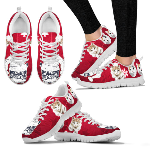 American Curl Christmas Running Shoes For Women