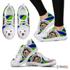 White Lowchen Dog Running Shoes For Women