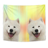 Cute Samoyed dog Print Tapestry