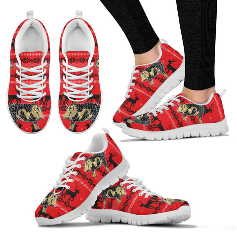 Ossabaw Island Pig Print Christmas Running Shoes For Women