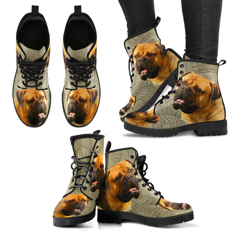New Bullmastiff Print Boots For Women
