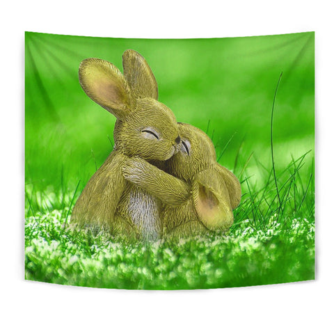 Cute Easter Bunny Print Tapestry