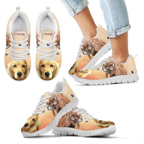 Cute Cocker Spaniel Print Running Shoes For Kids