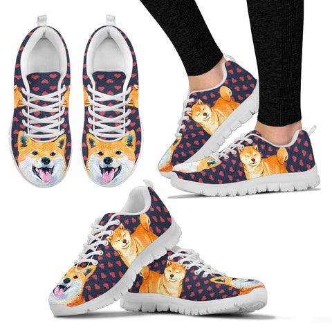 Valentine's Day SpecialShiba Inu Dog Print Running Shoes For Women