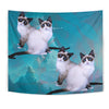 Lovely Snowshoe Cat Print Tapestry