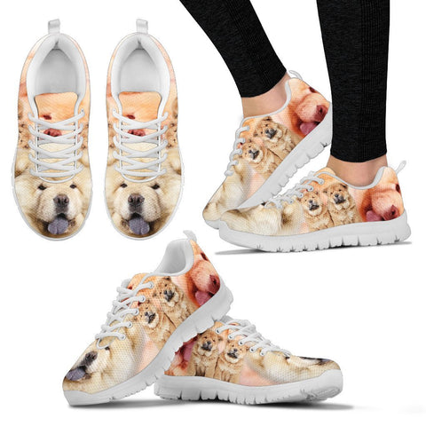 Chow Chow Print Sneakers For Women