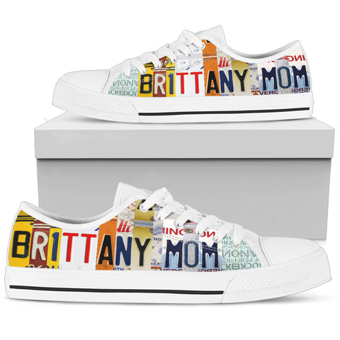 Amazing Brittany Mom Print Low Top Canvas Shoes For Women