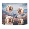 Cute Clumber Spaniel Print Tapestry