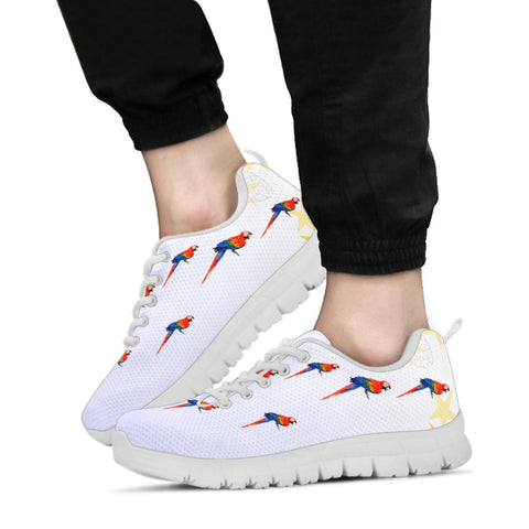 Scarlet macaw Patterns Print Sneakers