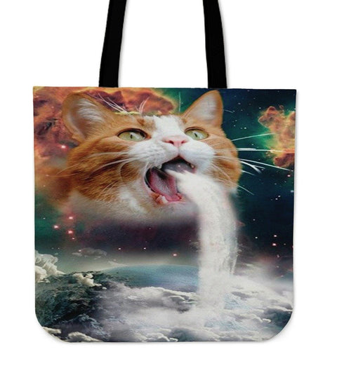 Galaxy Cat 3D PrintedTote Bag