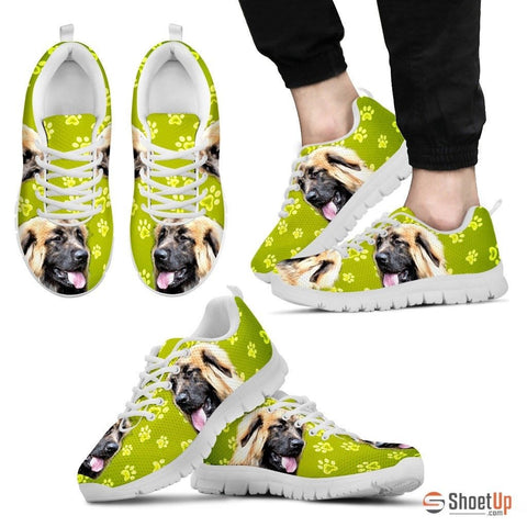 Leonberger Dog Print (Black/White) Running Shoes For Men Limited Edition