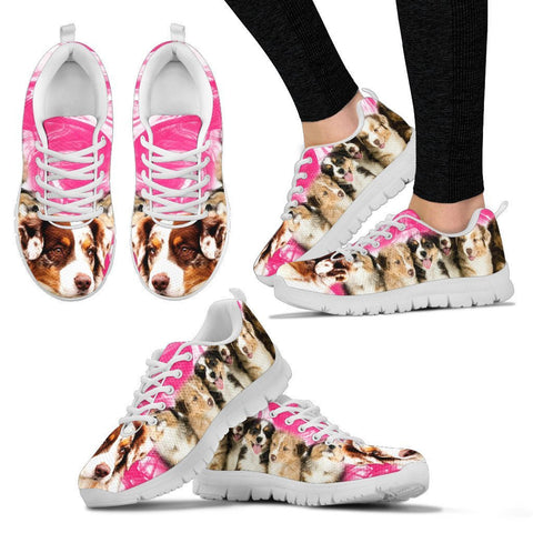 Australian Shepherd Print Sneakers For Women