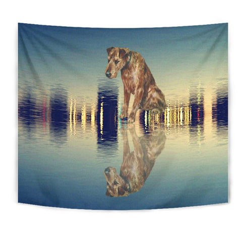 Amazing Irish Terrier Dog Print Tapestry