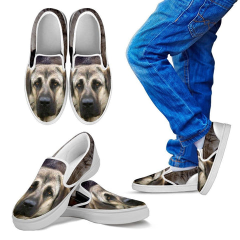 Anatolian Shepherd Print Slip Ons For Kids Express Shipping