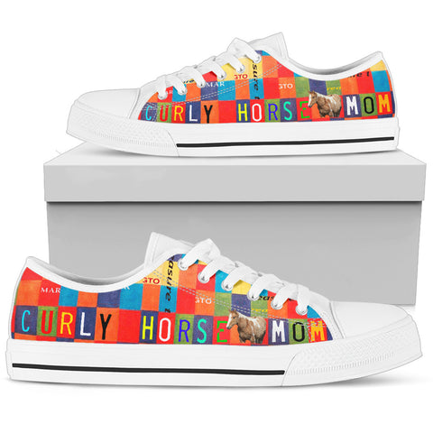 Women's Low Top Canvas Shoes For Curly Horse Mom