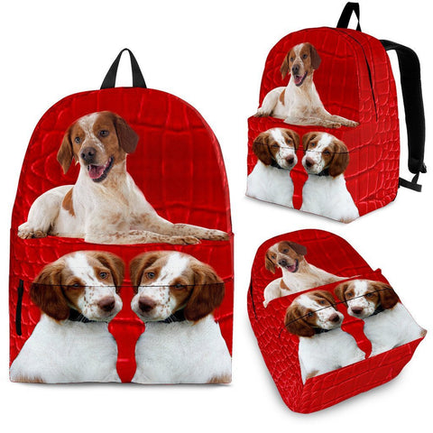 Brittany Dog Print BackpackExpress Shipping