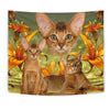 Abyssinian Cat Print Tapestry