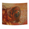 Amazing Tibetan Mastiff Dog Print Tapestry