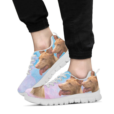 Pharaoh Hound On Colorful Print Running Shoes