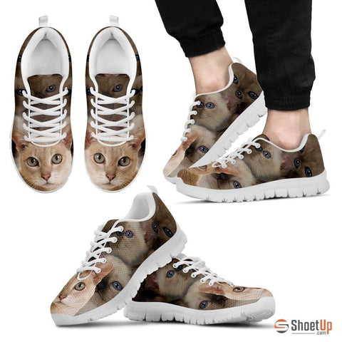 Tonkinese Cat Print Running Shoes For Men