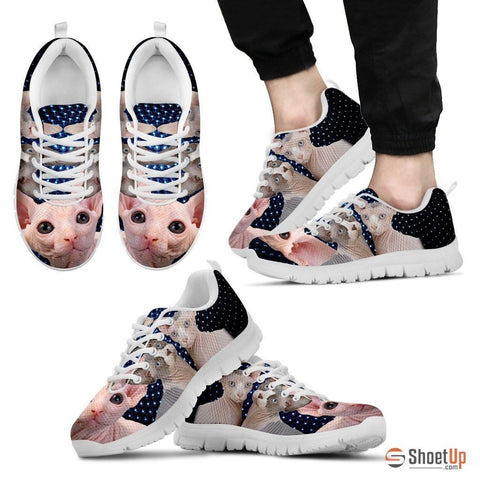 Sphynx Cat Print Running Shoes For Men