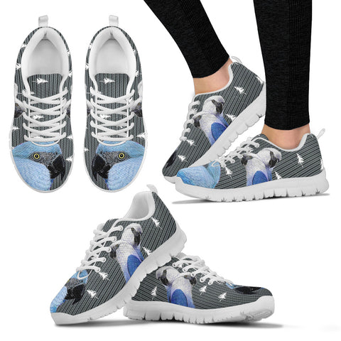 Spix Macaw Parrot Print Christmas Running Shoes For Women
