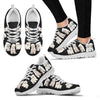 Multi Maltese Dog Print Running Shoes For Women