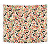 Basenji Dog Floral Print Tapestry