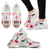 Valentine's Day Special Siberian Husky Dog Print Running Shoes For Women