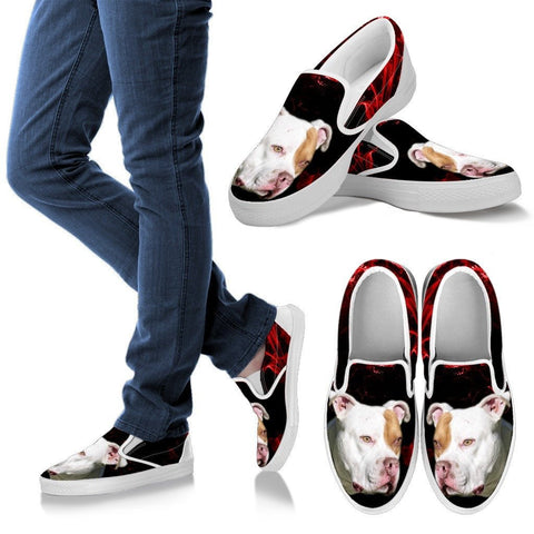 Pit Bull Terrier Print Slip Ons For Womens Express Shipping