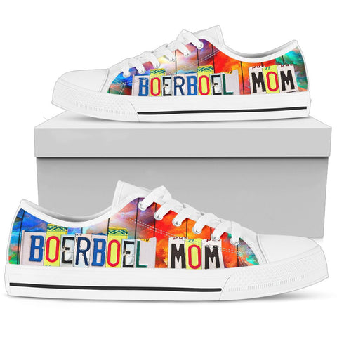 Boerboel Mom Print Low Top Canvas Shoes for Women