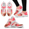 Red Wattle Pig Print Christmas Running Shoes For Women