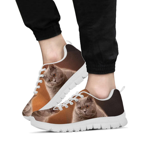 British Shorthair Cat Print Running Shoes